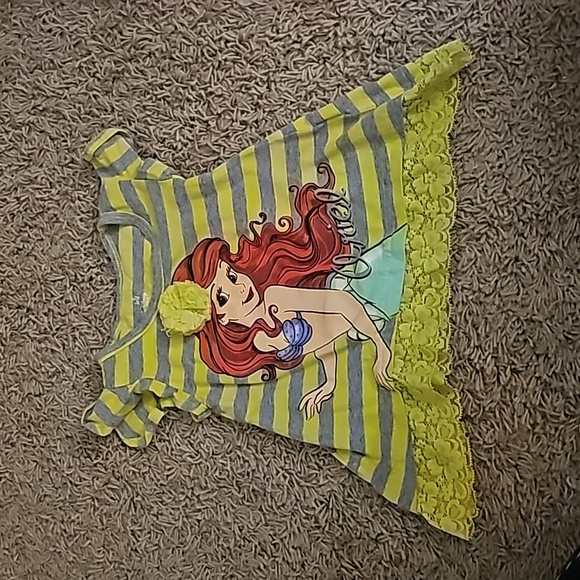 Disney Shirts & Tops Disney Baby Ariel Little Mermaid Top 2 Months